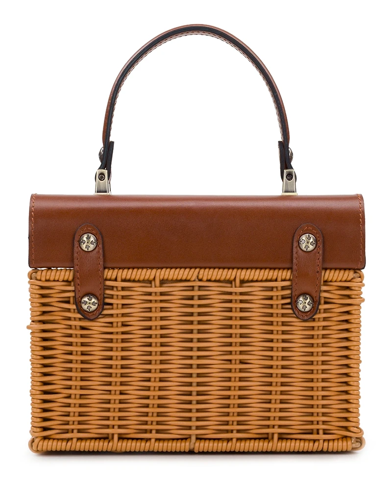 Patricia Nash Spring Wicker Small Vienne Basket Top Handle Handbag