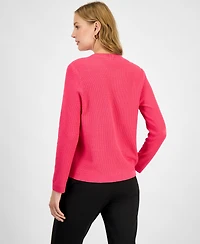 Kasper Women's Kissing-Front Cardigan