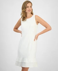 Kasper Women's Flared-Hem Sleeveless Sheath Dress, Regular & Petite