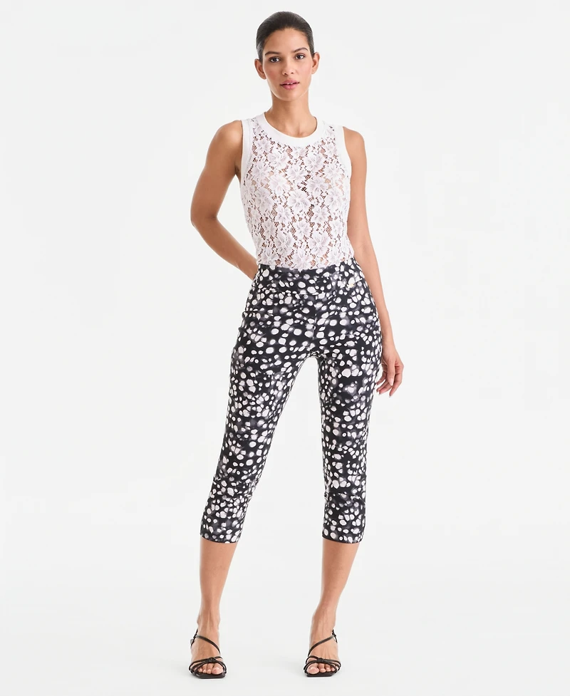I.n.c. International Concepts Women's Printed Pull-On Capri Pants, Macy's Exclusive