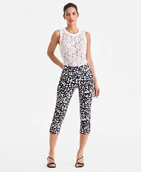 I.n.c. International Concepts Women's Printed Pull-On Capri Pants, Macy's Exclusive