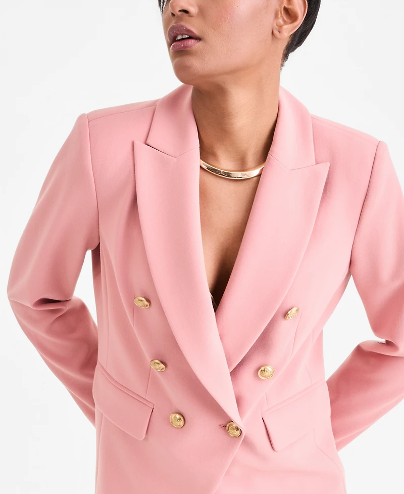 I.n.c. International Concepts Women's Double-Breasted Blazer, Exclusively at Macy's