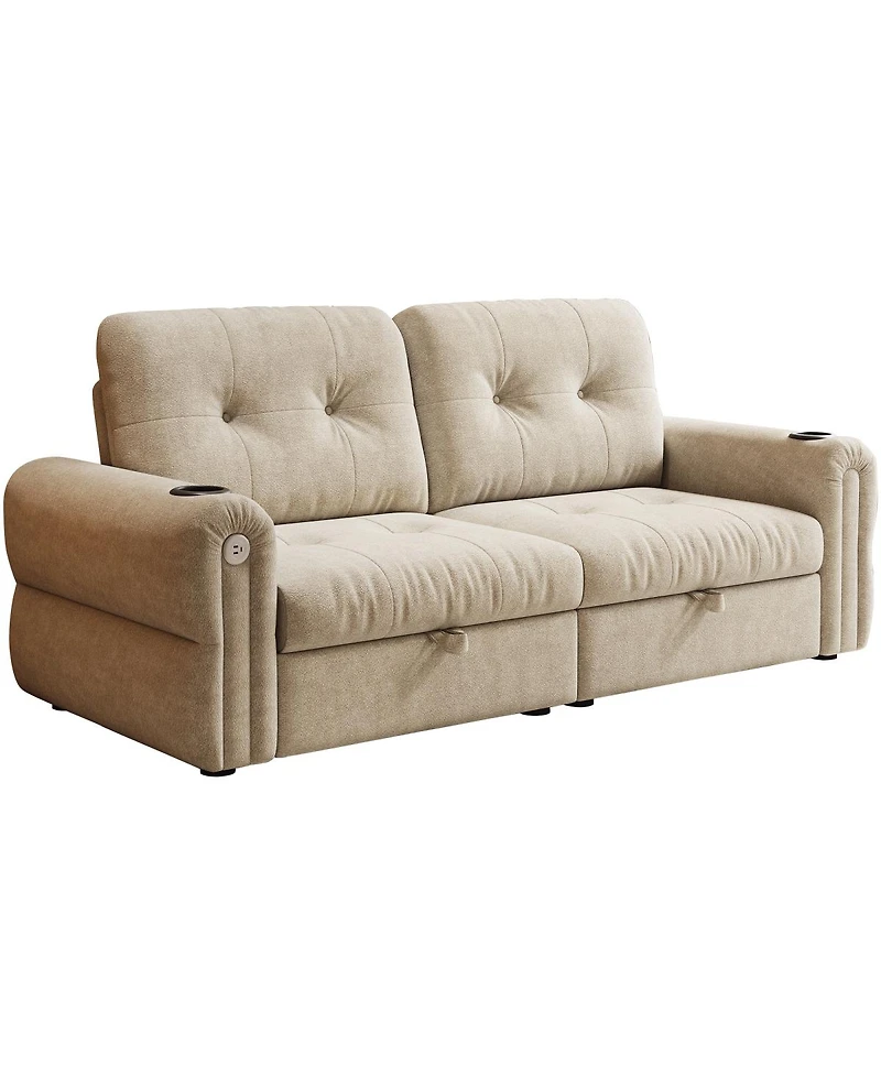 Streamdale Furniture Multi-functional Chenille convertible sofa bed for living rooms/bedrooms