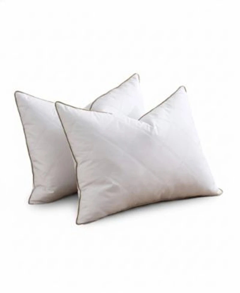 Unikome Medium Firm Diamond Quilted Feather 2 Pack Pillows
