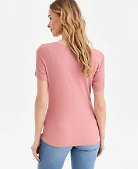 I.n.c. International Concepts Women's Asymmetric-Neck Top, Exclusively at Macy's