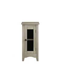 Streamdale Furniture Rectangle Narrow Accent Side Table, Gray Veneer