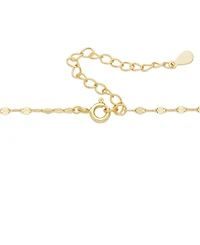 Macy's Dyed Green Jade Lana Chain Necklace in 14k Gold Over Silver