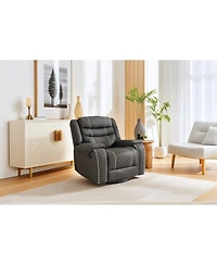Streamdale Furniture 1 Seat Manual Recliner Chair, Tech Cloth Single Sofa for Living Room