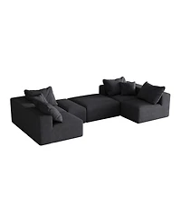 Streamdale Furniture Streamdale Modern Upholstered Sectional Boneless Couch Set