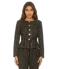 Arjun Tweed Sweater Jacket Clio Tweed Pants