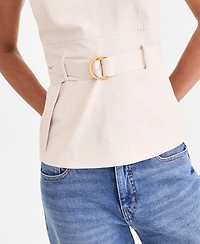 I.n.c. International Concepts Women's Belted Tank Top, Macy's Exclusive