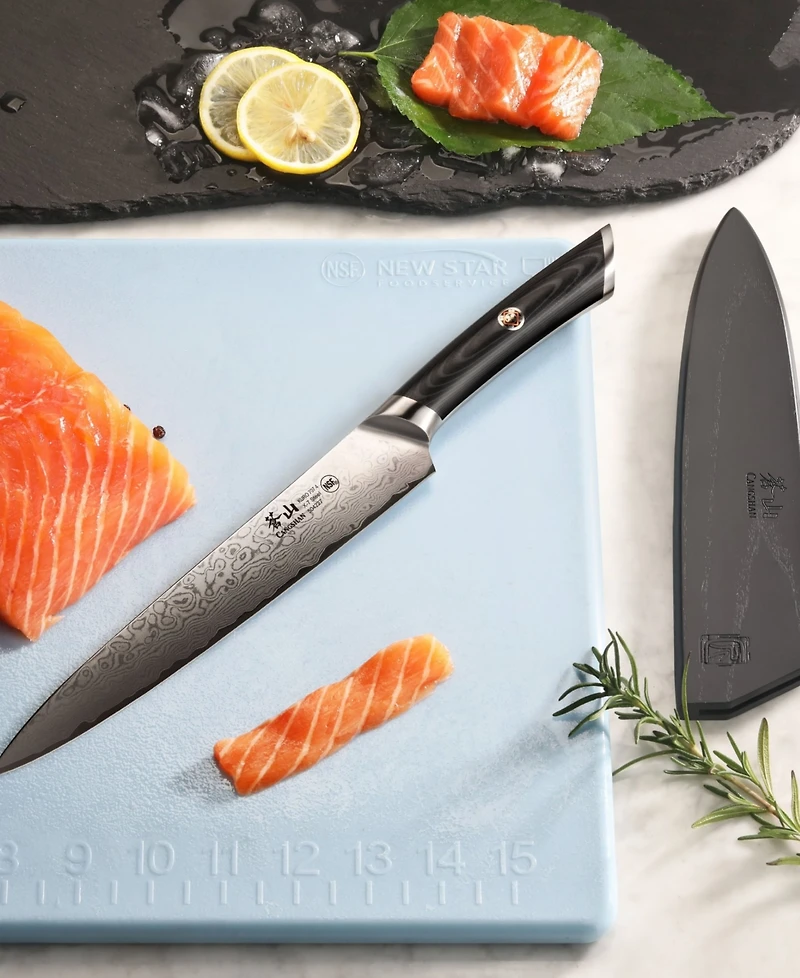 Cangshan Kuro Series Steel 8" Carving and Sashimi Knife
