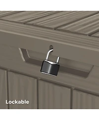 28 Gallon Waterproof Outdoor Resin Storage Patio Boxes