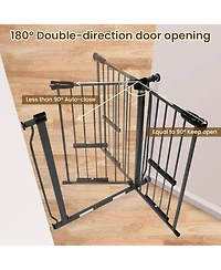 BalanceFrom Fitness BalanceFrom Walk Thru Safety Gate, Fits 29.1-38.5" Openings, 36” Tall, Graphite