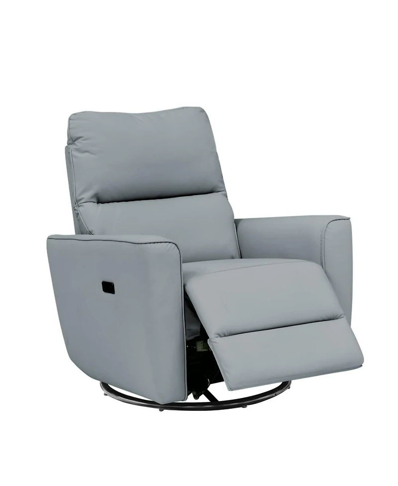 gaomon Power Recliner Chair Swivel Rocking Glider Pu Leather Upholstered Glider Recliner Nursery Chair