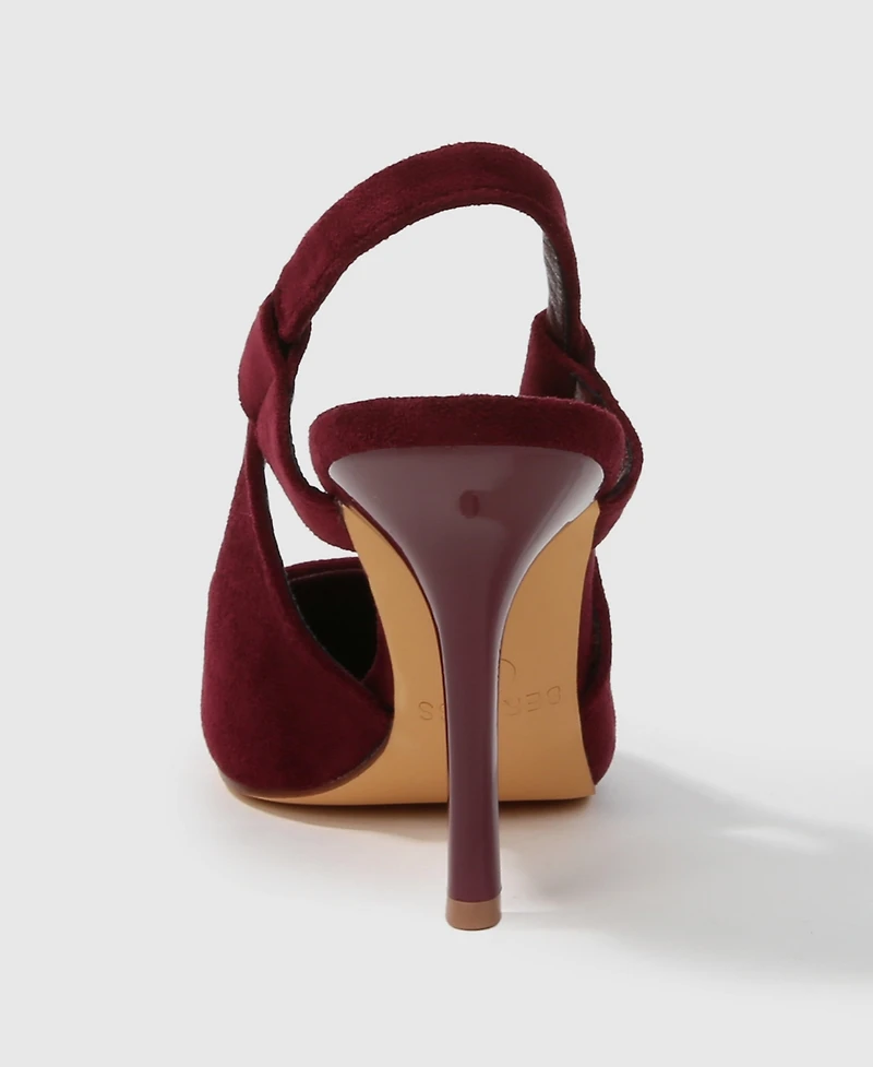 Berness women's Euphemie Microfiber Suede Slingback Pumps