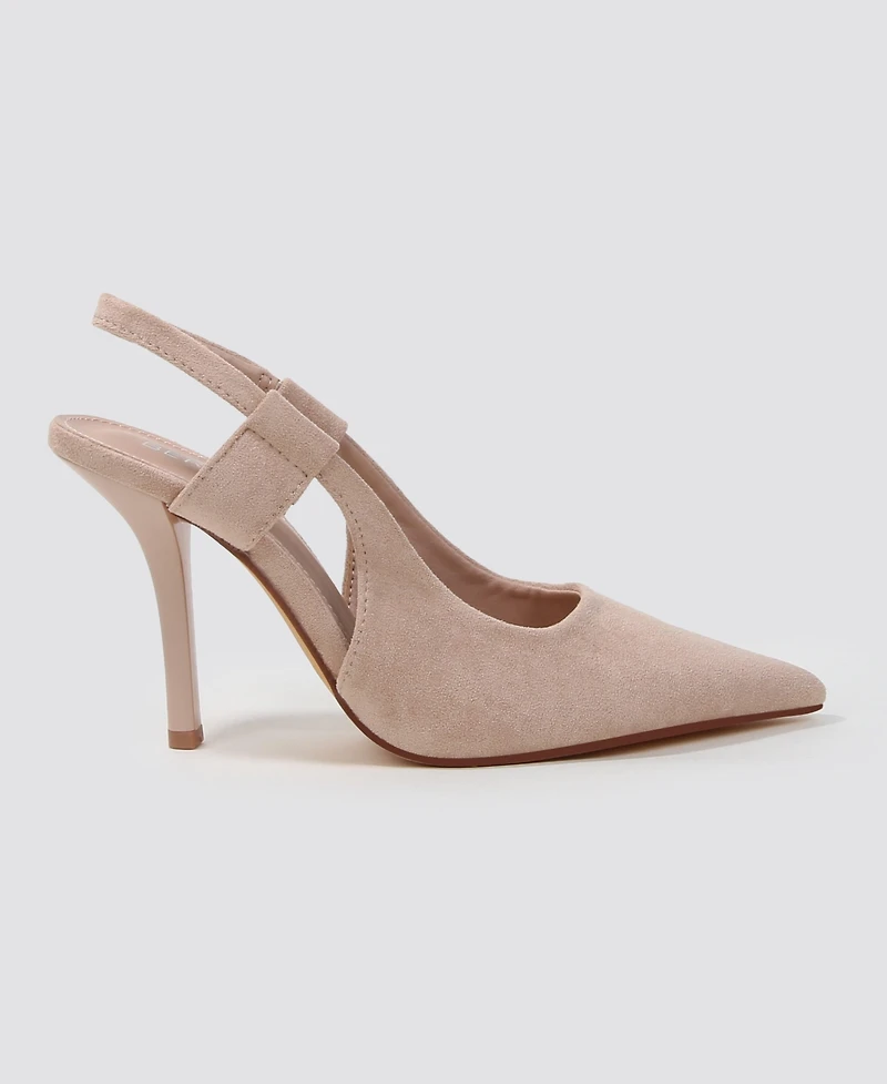 Berness women's Euphemie Microfiber Suede Slingback Pumps