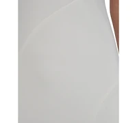 Vince Camuto Women's Scuba Crepe Asymmetric Crewneck Midi Dress