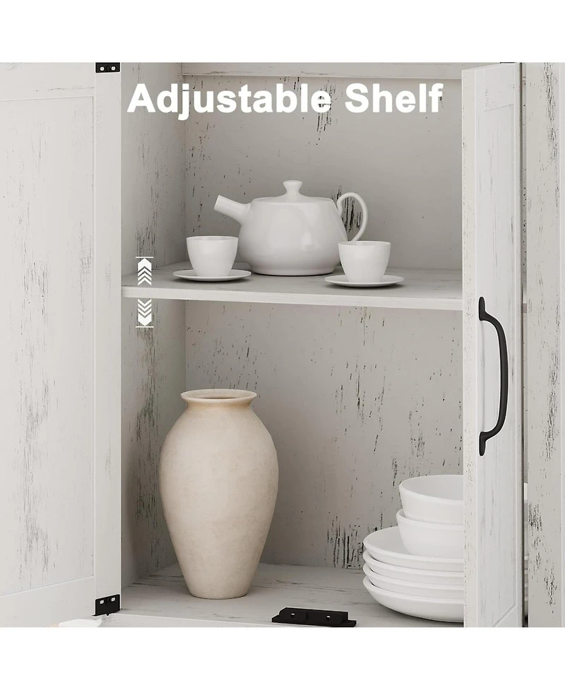 gaomon Farmhouse Bookcase with Doors