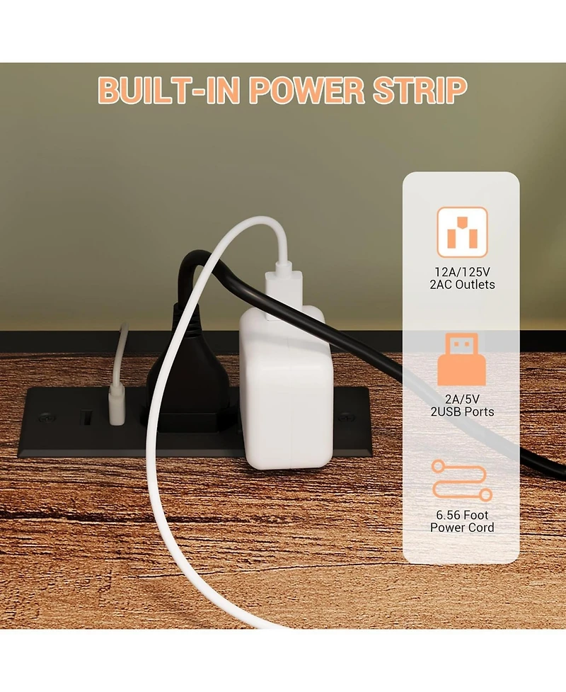 gaomon Bar Cabinet with Led Lights, Tall Coffee Bar Station with Power Outlets and Storage Rack