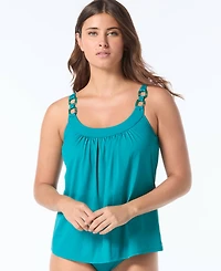 Coco Reef Women's Ultra Fit Embellished-Strap Tankini Top