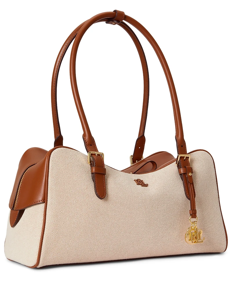 Lauren Ralph Lauren Marcy Large Zip Satchel Bag