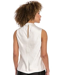 Muse Women's Draped Mock Neck Top