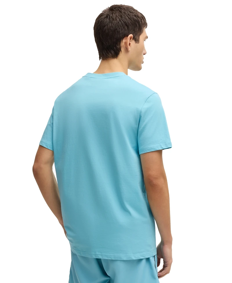 Boss by Hugo Men's Spf 50+ Uv Protection Cotton-Jersey T-Shirt