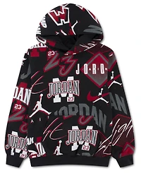 Jordan Boys' 8-20 Dynasty Printed Long-Sleeve Hoodie