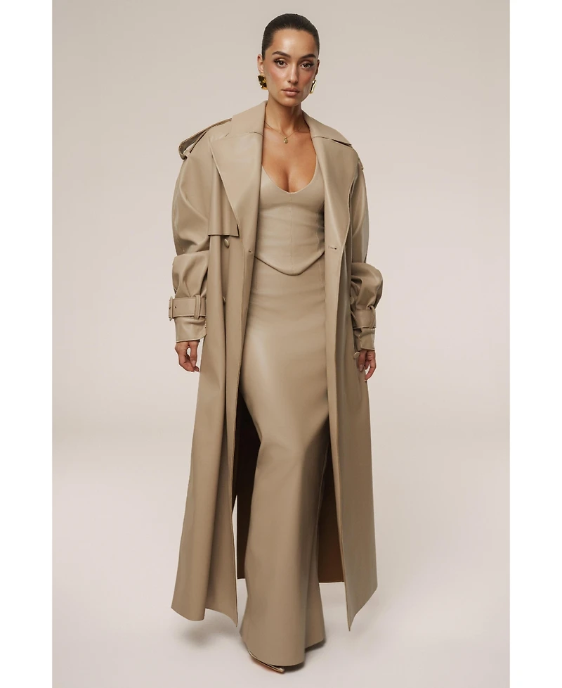 Jluxlabel Women's The Icon Pu Leather Coat