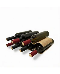 Yigii Natural Wood Wine Rack for 7 Bottles