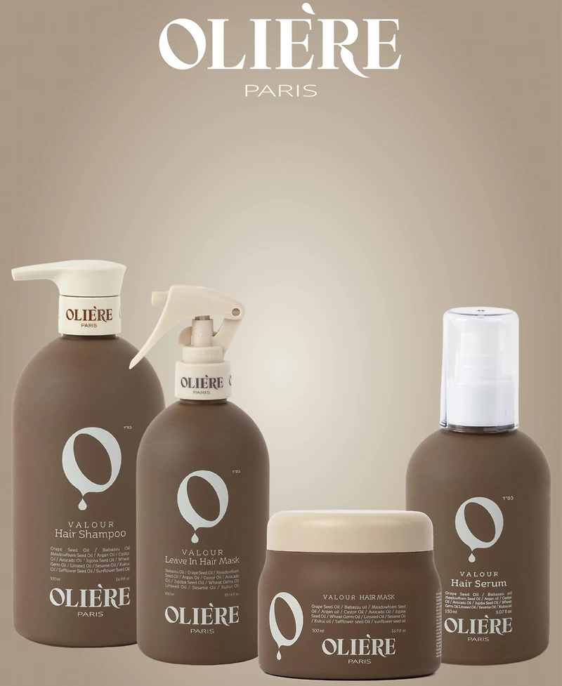 Oliere Paris Valour Smoothing Repairing Shine-Enhancing Hair Care Set $288 Value