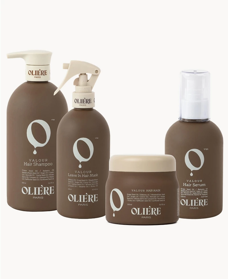 Oliere Paris Valour Smoothing Repairing Shine-Enhancing Hair Care Set $288 Value