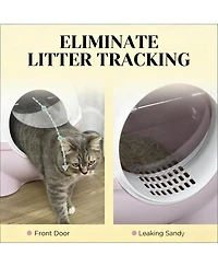 Zeus & Ruta Cat Litter Box Hooded Cat Litter Box