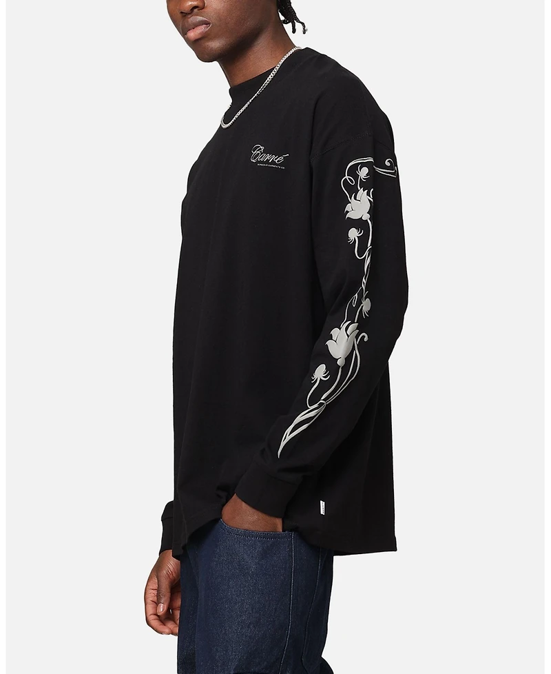 Carre Men's Floral Oversized Long Sleeve T-Shirt