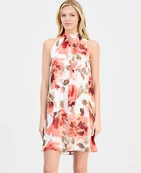 Robbie Bee Women's Mock-Neck Shift Dress