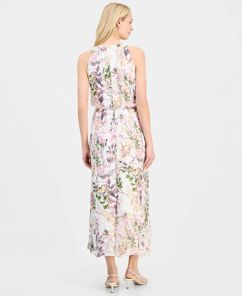 Robbie Bee Women's Halter Maxi Dress