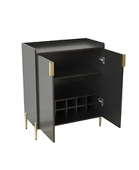 Streamdale Funiture Home wine bar cabinet with rack & shelf