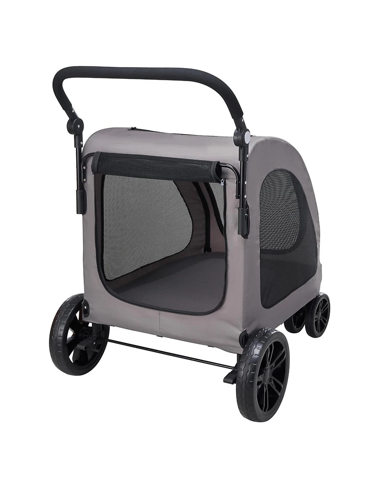 Aostirmotor Heavy-Duty Pet Stroller Holds 160lbs