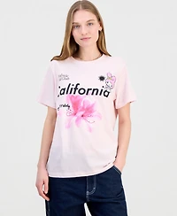 Grayson Threads, The Label Juniors' My Melody California Flower Graphic T-Shirt