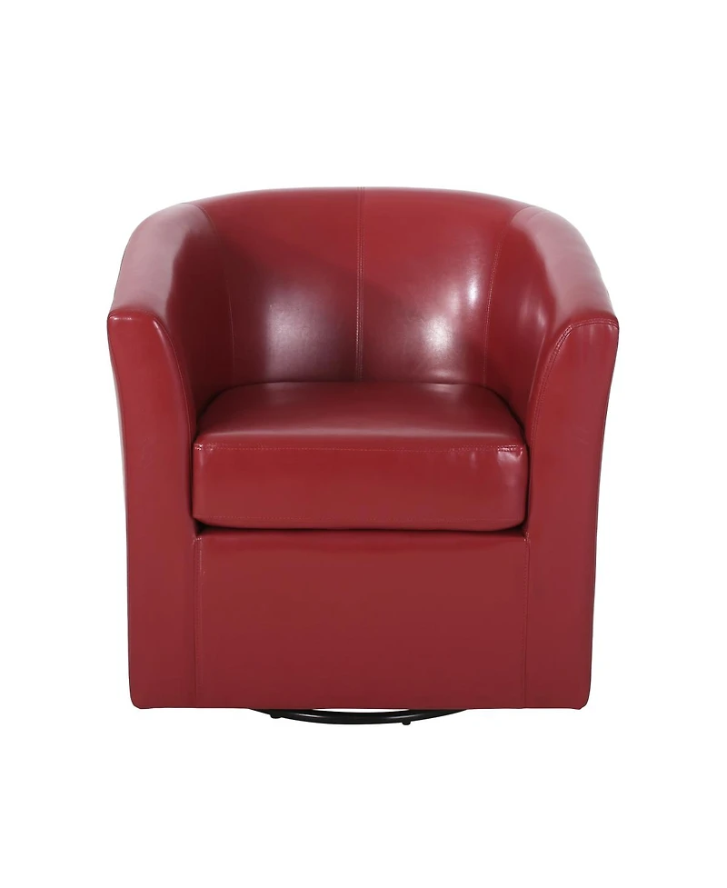 Streamdale Corley Club Chair: Swivel Barrel Chair for Statement Seating