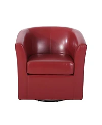Streamdale Corley Club Chair: Swivel Barrel Chair for Statement Seating