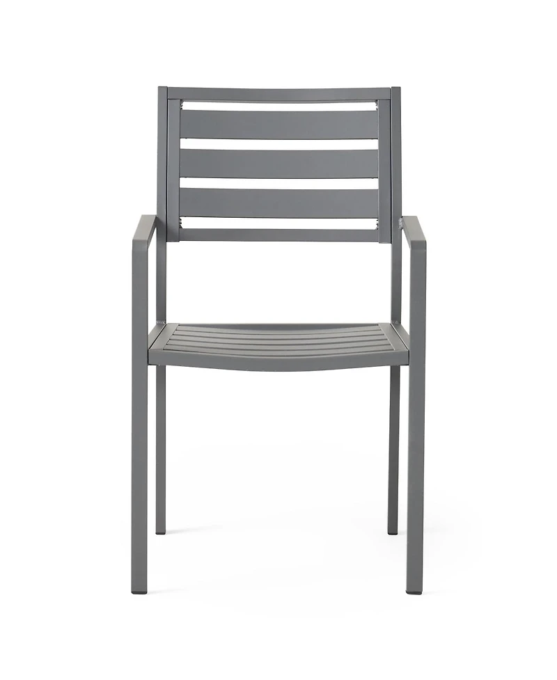 Streamdale Furniture Outdoor Modern Aluminum Dining Chair (Set of 2)