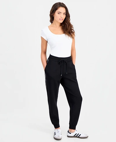 And Now This Petite Scuba Whipstitch Jogger Pants, Macy's Exclusive