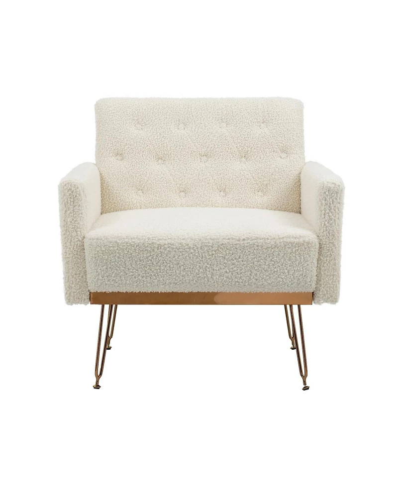 Streamdale Teddy Armchair Single Sofa (Teddy White)