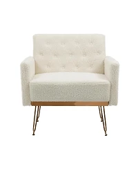 Streamdale Teddy Armchair Single Sofa (Teddy White)