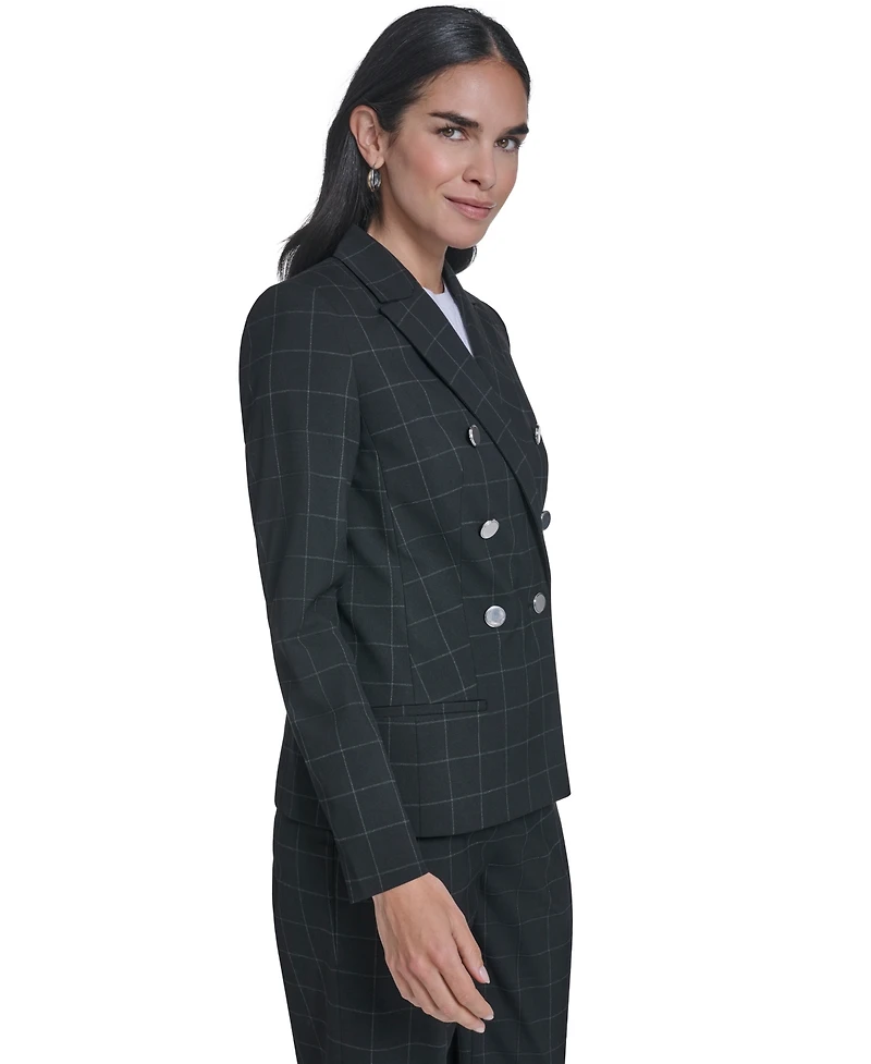 Calvin Klein Petite Double-Breasted Blazer