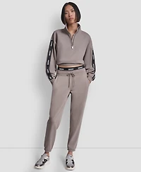 Dkny Sport Women's Classic Logo Elastic High-Rise Sweatpants