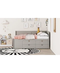 Streamdale Furniture Full Daybed with Drawers and Shelves