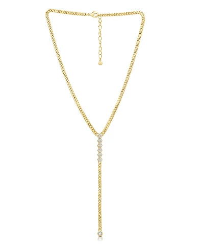 And Now This Cubic Zirconia Y Necklace